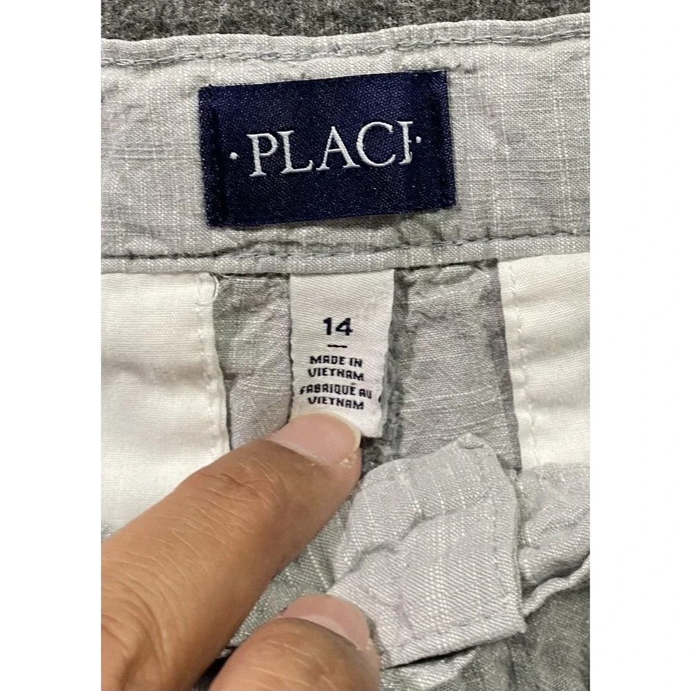 The Children's Place Youth Gray Shorts Classic Button Size 14